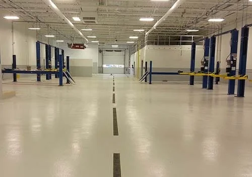 Our product is industrial strength. An Epoxy floor installeed my Michiana Epoxy will last a very long time.
